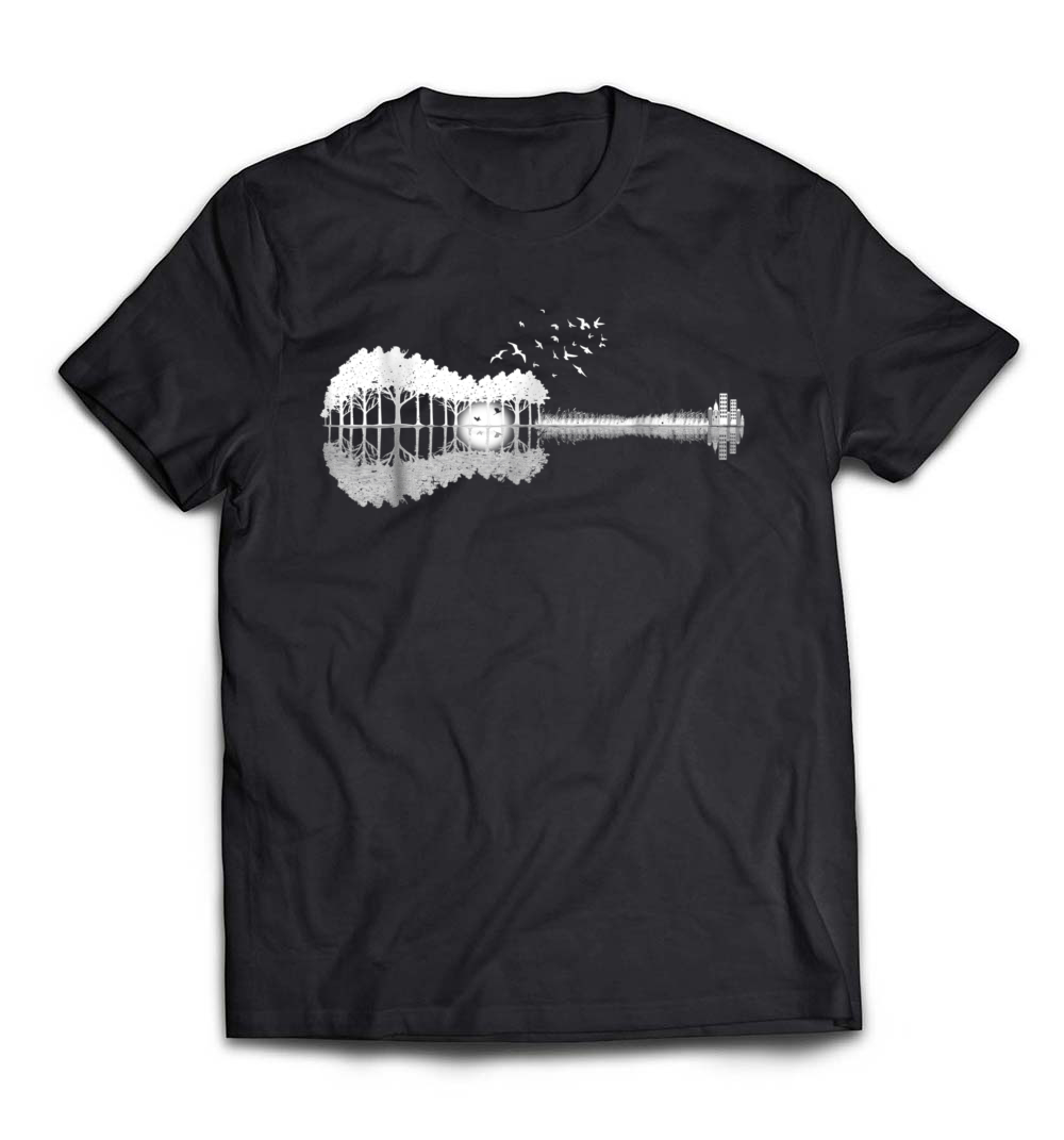 Guitar Lake Shadow Love Musician T-Shirt: A Tribute to Music and Nature